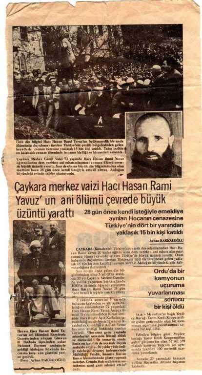 HASAN RAMİ YAVUZ(Hacı Hasan Efendi) 3