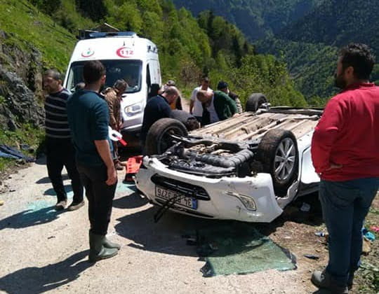 Çambaşında Trafik kazası 1