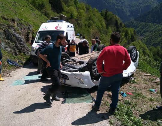 Çambaşında Trafik kazası 2